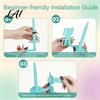 Smooth Rotation Yarn Spinner Wearable Holder with Arm Strap Rotating Ball Dispenser Armband Adjustable Anti-Tangle Stand Crocheting & Knitting