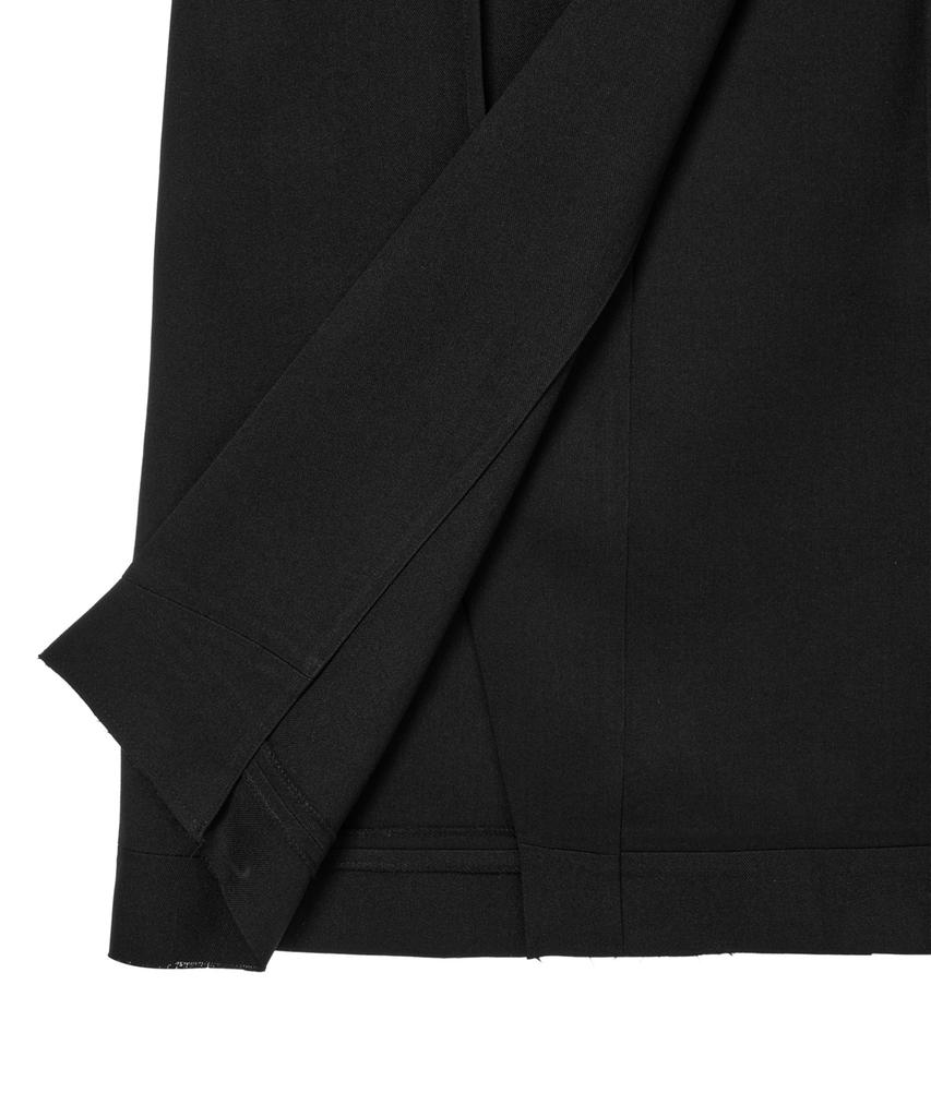 Dainit Belt Long Raw Skirt In Black