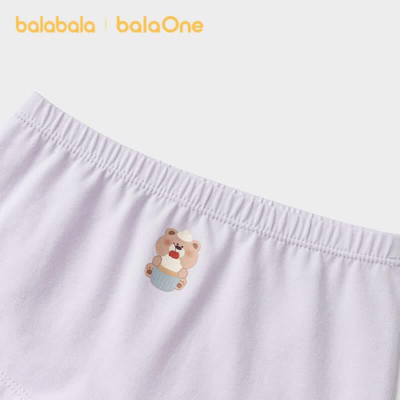 Balabala Miiiichan IP Girls' Anti-Pinch Boxer Briefs 3-Pack