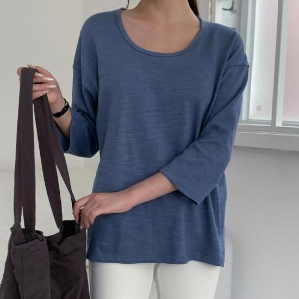 New ArrivalS Open RUn Women S Plain U Neck looSe FiT T ShirT