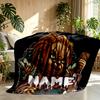 Custom Name Personalized Bride of Chucky Print Blanket, Home Decor, Bedroom, Sofa, Camping, Couch, Gifts for Birthday Christmas