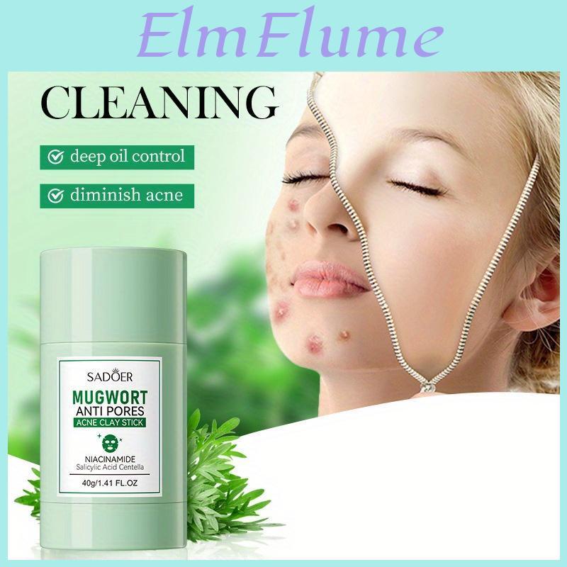 Clean Stick Acne Mugwort Mask Treatment Blackhead Remover Cream Deep Cleansing Pore Brightening Purifying Mugwort Clay Mud Mask