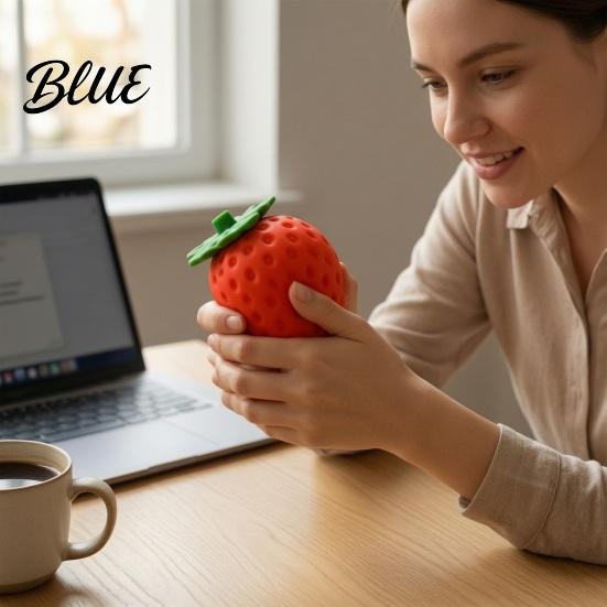 Stress Relief Squeeze Toy Fake Fruit Toy Peach Pineapple Strawberry Ball Giant Sensory Fidget for Home Office School Calming
