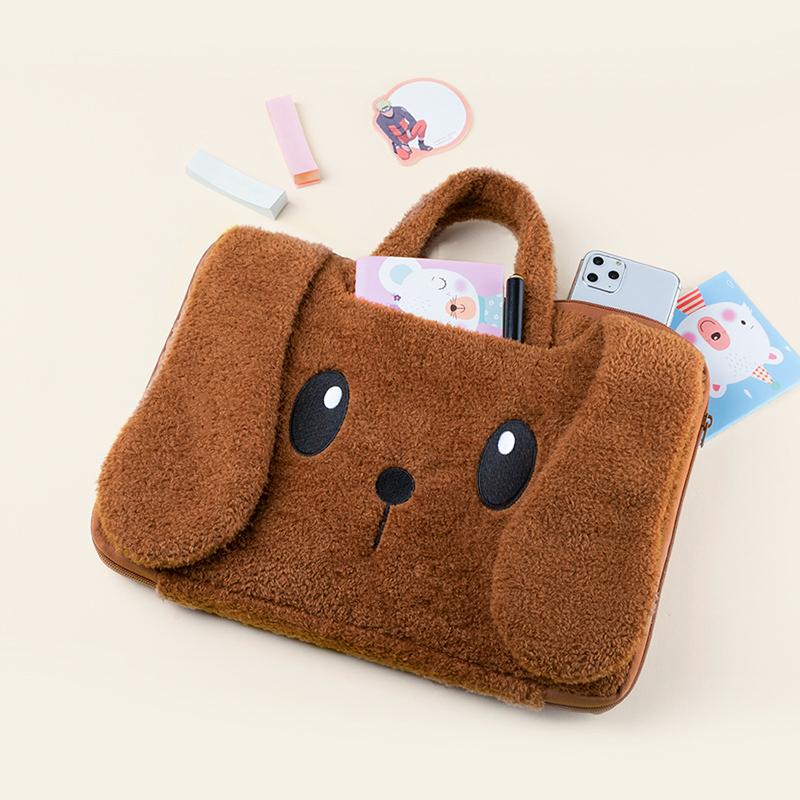 Sacoche pour ordinateur portable dessin animé Mallette pour femme Pour Macbook Pro13.3 M1 M2 Étui 13 14 15 16 Pouces Dell Lenovo Huawei Ordinateur portable 13-14nch brown