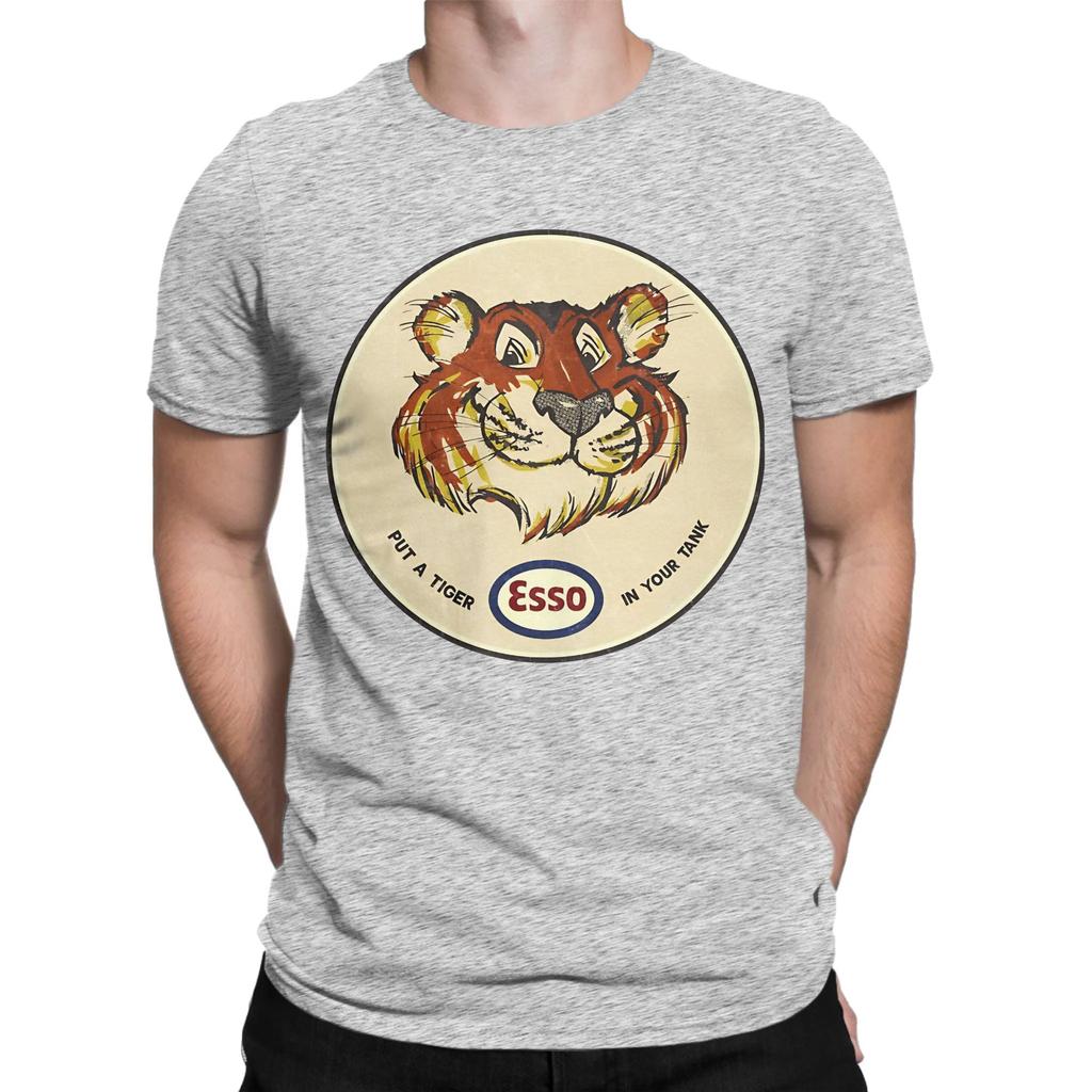 Tiger Esso Vintage Oil Company Classic Novelty 100 Cotton Tshirt Esso Tops Tees For Unisex