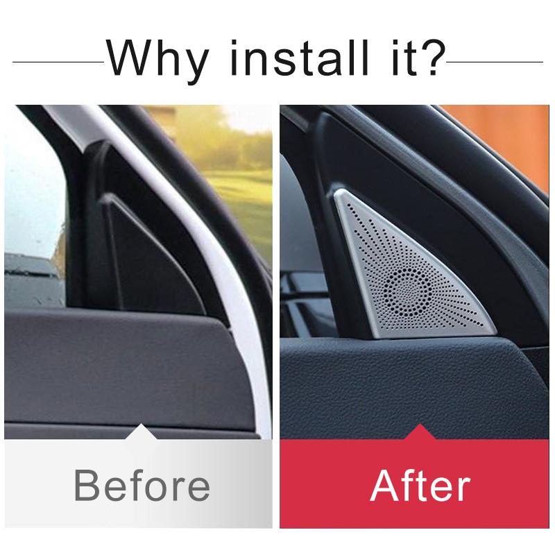 Carbon Stainless Car Door A Column Audio Speaker Horn 3d Trim 3d Trim For Haval H6 3rd Gen 2024 Gt Dht Phev