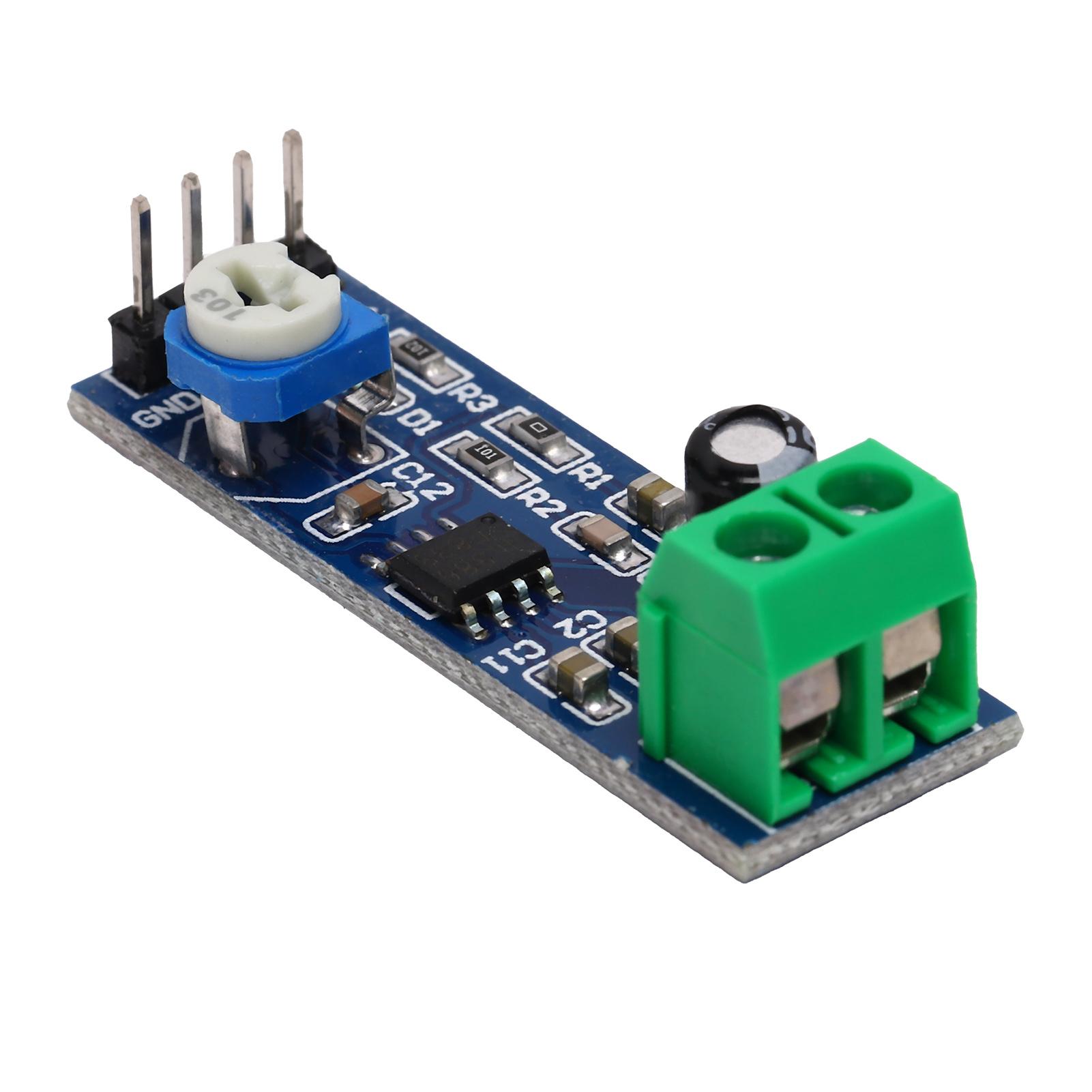 

LM386 Power Amplifier Board 200 Times Gain Mono o Power Amplifier Module 5V-12V