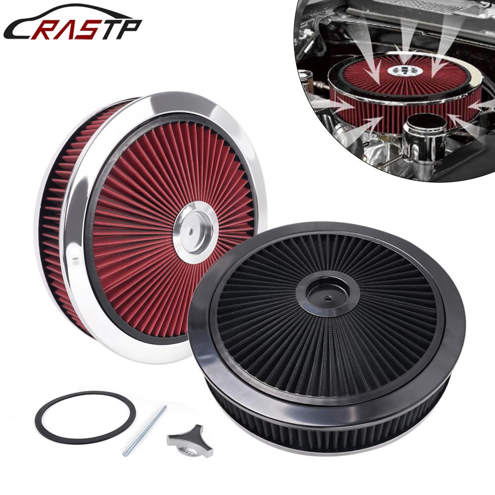 RASTP-14' X 3' Filtro Aria Super Flow Thru Rotondo Lavabile Per Collo Carburatore 5-1/8 OFI149