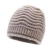 Knitted Hat Women's Autumn Winter Warm Pullover Cap Elastic Wool Cap Outdoor Sleeve Cap