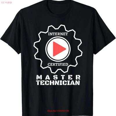 Internet Video Meister Techniker Mechaniker T-Shirt vintage gewaschenes Oberteil für den Alltag Stilvolle Designer Kleidung Grafik homme