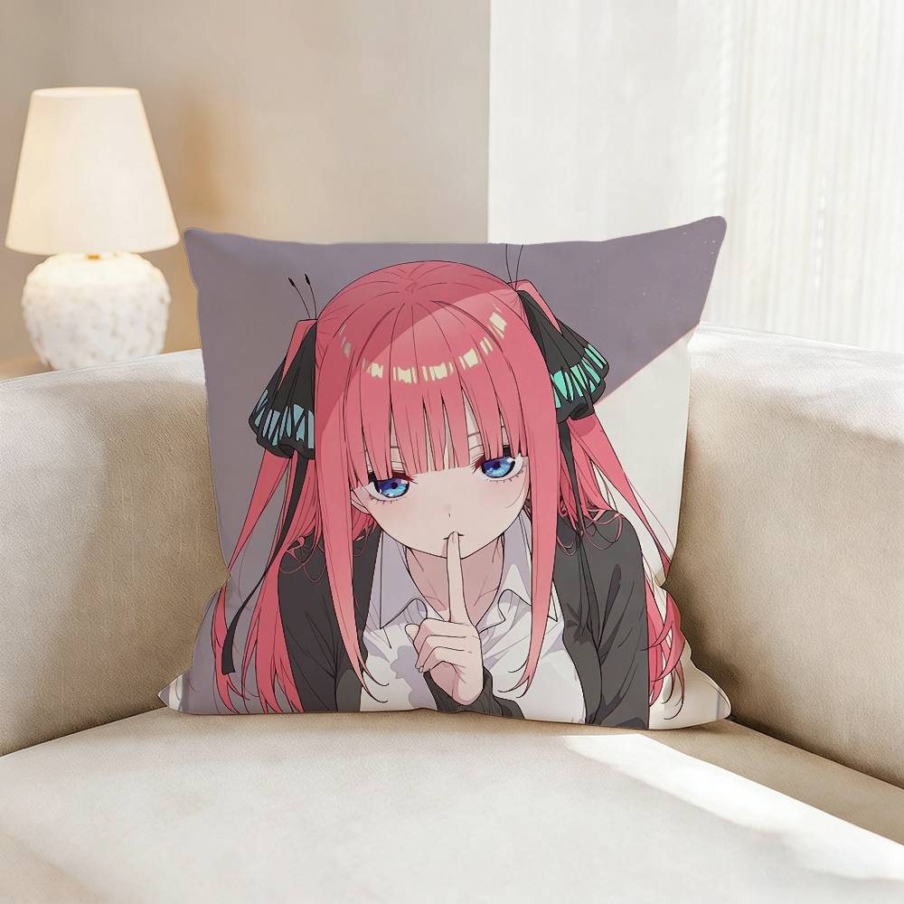 N-Nino N-Nakano Anime Pillow Case Pattern Printed Pillowcase For Living Room Sofa Cushion Cover