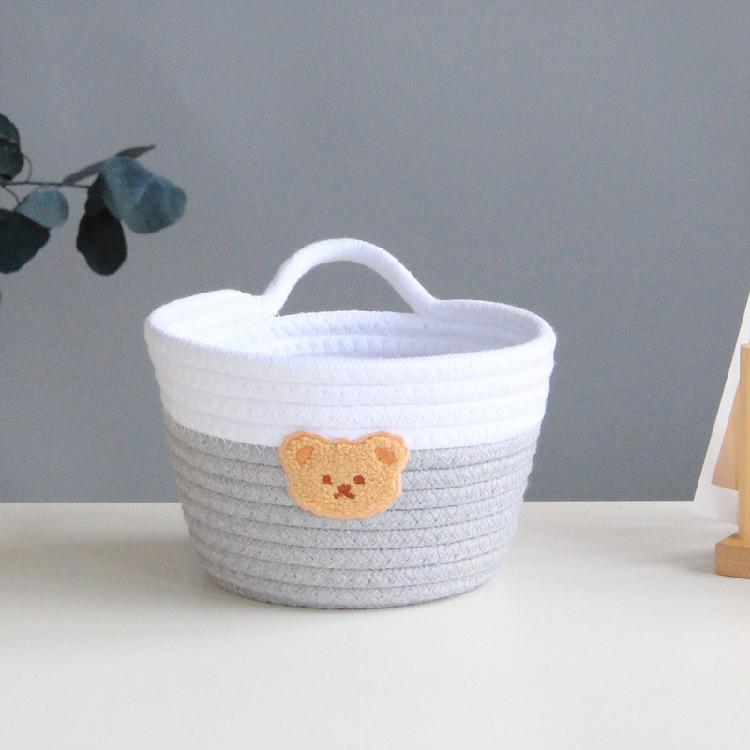Small Woven Storage Baskets with Handles Basket for Kids Home Decor Toy Basket