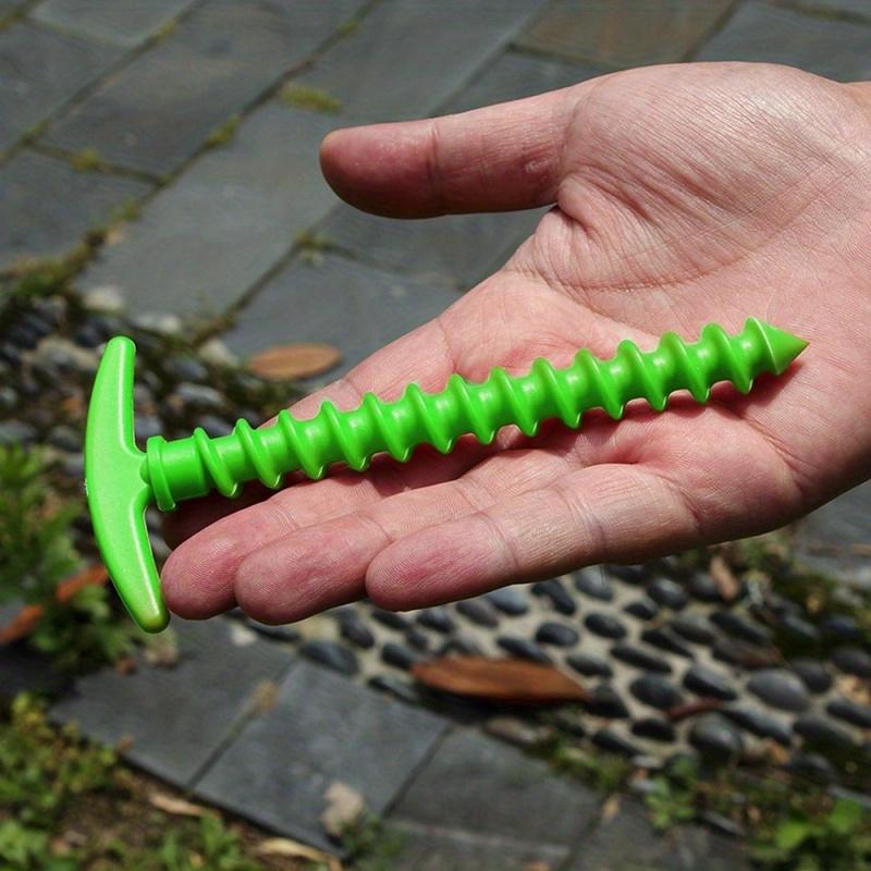 5/10/15PCS Outdoor Ground Stakes - Windproof Canopy Tent Spiral Nails For Camping, Outdoor Tools