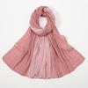 Tie-dyed Pleated Cotton Hijab Scarf Women Muslim Shawls Elastic Headscarf Wraps Islamic Headband Turban Bufandas Bandana Foulard