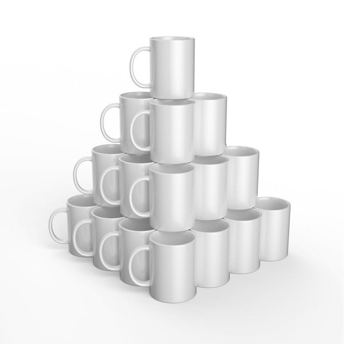 Cricut : Mugs Céramique Blanc 425ml 36 Pièces