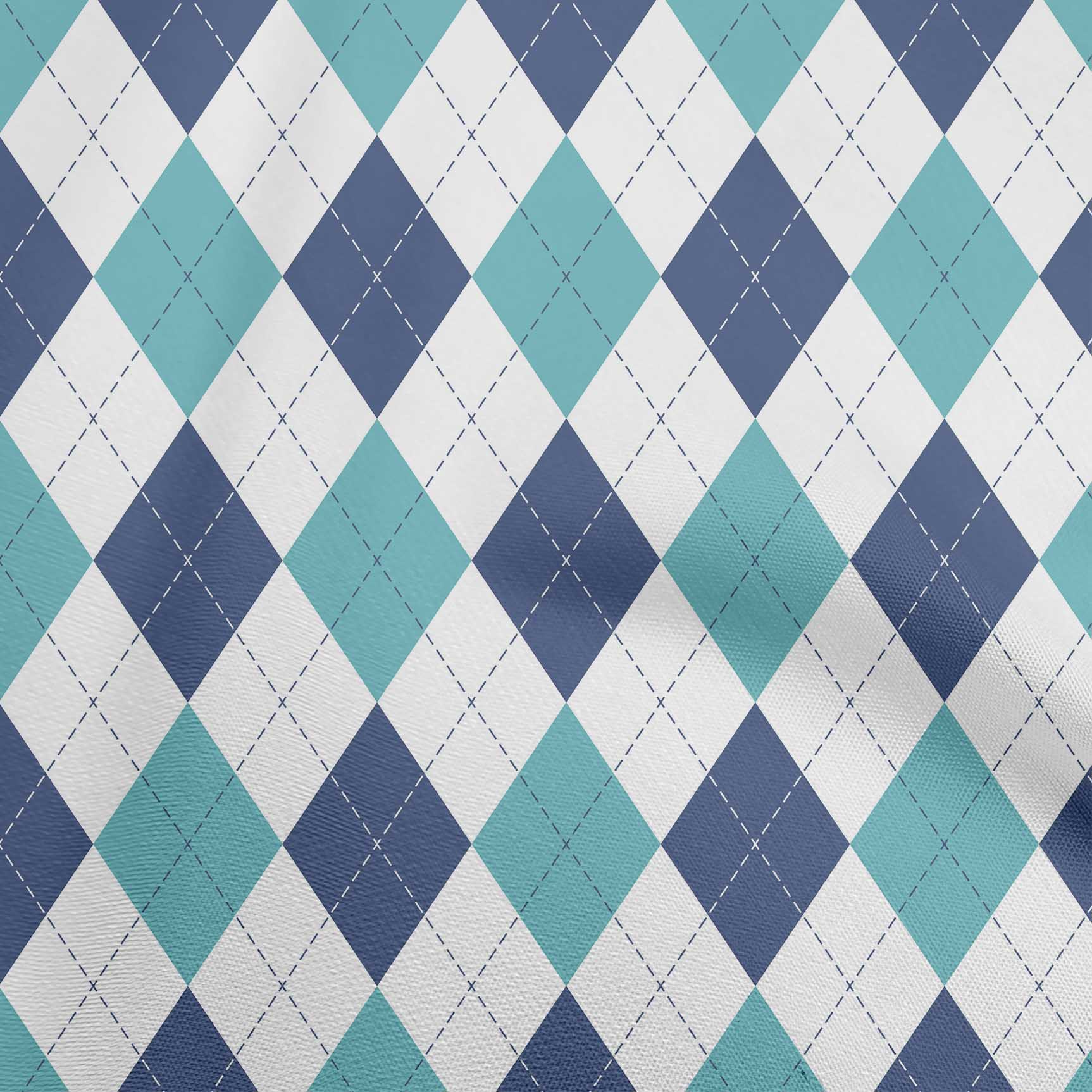 

OneOone Cotton Flex Brown Fabric Check Argyle Diy Clothing Тканина для стьобання Тканина з принтом на ярди 40 дюймів 42 Inch Wide - Viscose Chiffon бірюзовий колір синій