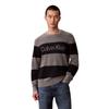 Gestreifter Jacquard-Strickpullover Langarm Unisex-Pullover 4RD397G
