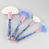 Crystal Handle Fan-Shaped Makeup Brush with Soft Bristles for Oil Flow and Exfoliation