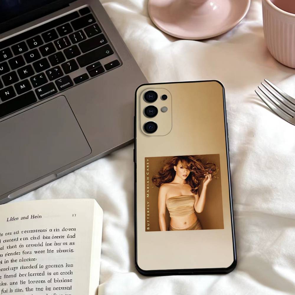 M-Mariah Carey Wallpaper  Phone Case For Samsung S25,24,23,22,30,21,10,9,Ultra,Plus,Lite,FE,4,5 G Soft Black Case