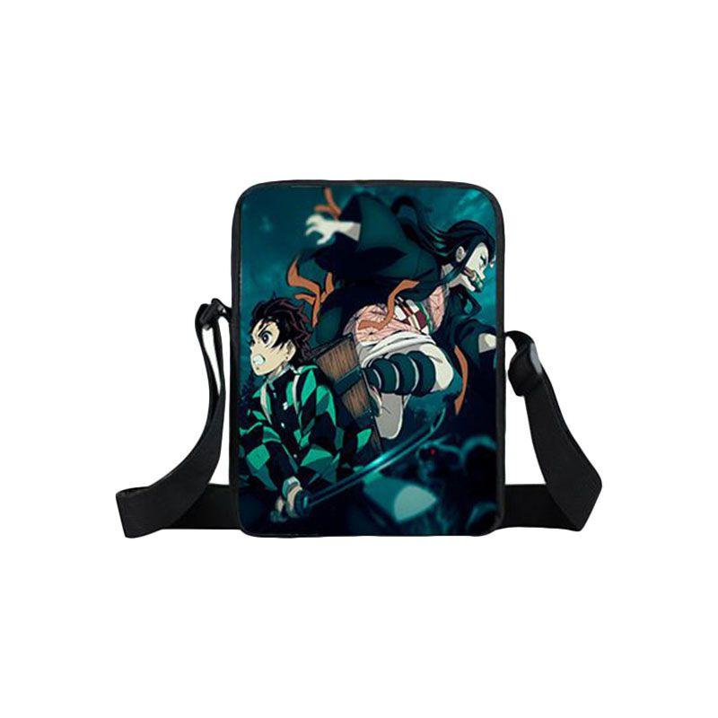 Stylish Demon Slayer School Bag Backpack With Adjustable Comfortable Straps For Boys And Girls