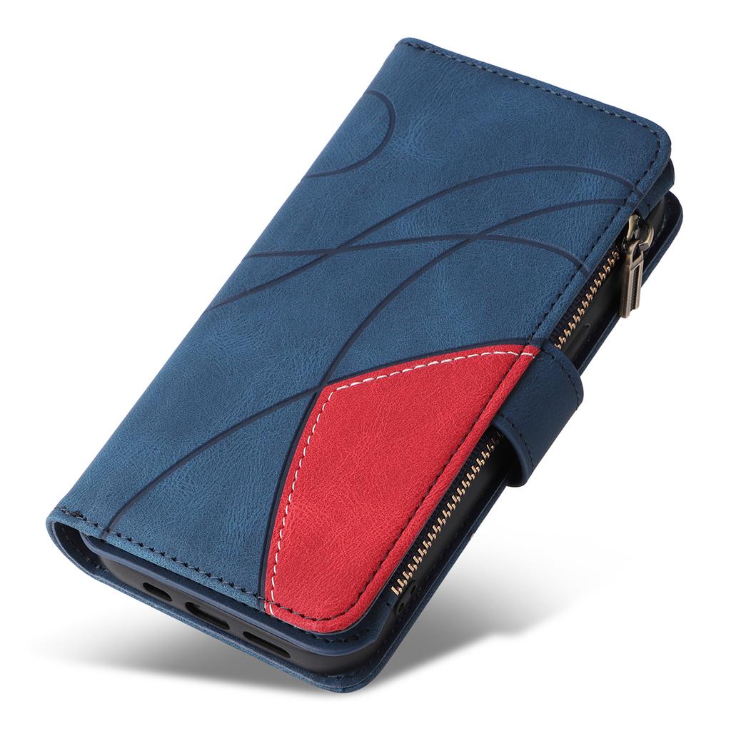 For Xiaomi Redmi 13 5G/13 4G/Note 13R 5G Leather Case with Strap Zipper 9 Card Slot Phone Cover Stand