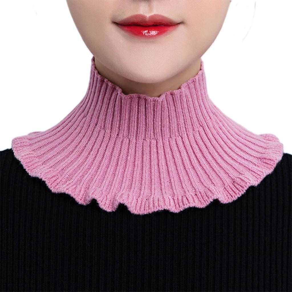 Fake Collar Detachable Turtleneck Neck Dickey Half Top Mock Sweater Collar