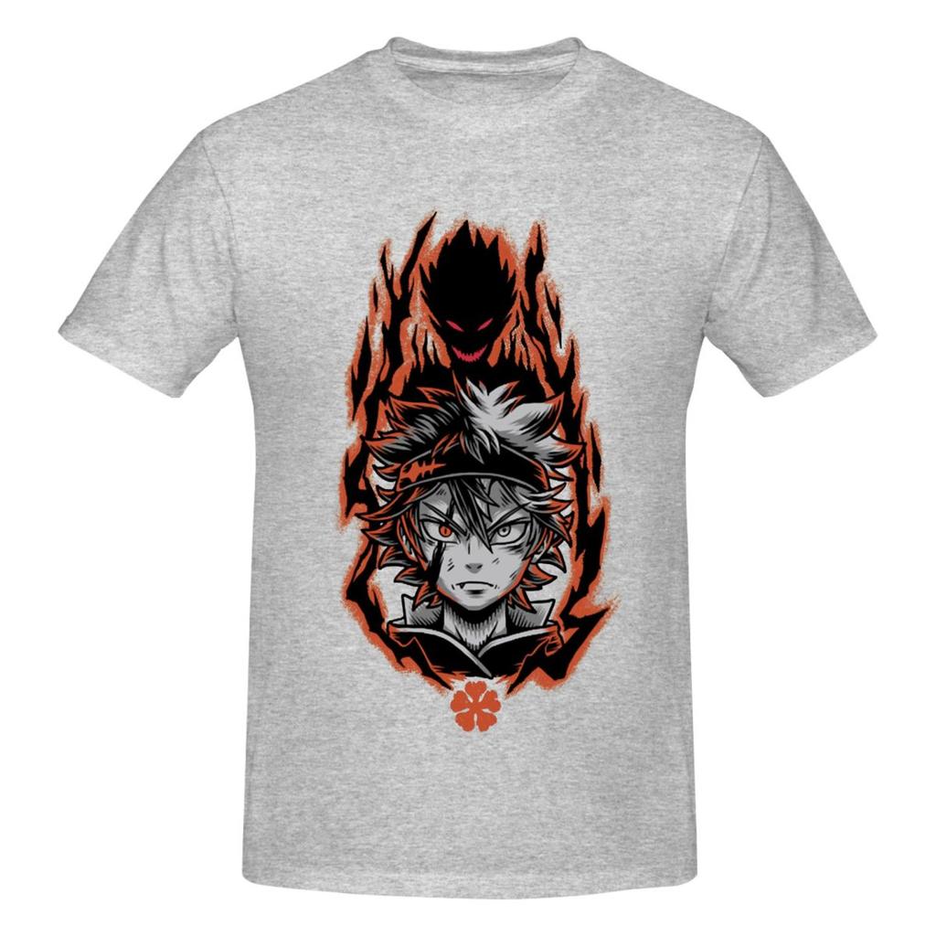 Unisex Black Clover Asta Anime Trendy T Shirt Vintage Plus Size Cotton Sleeve Shirt Unisex