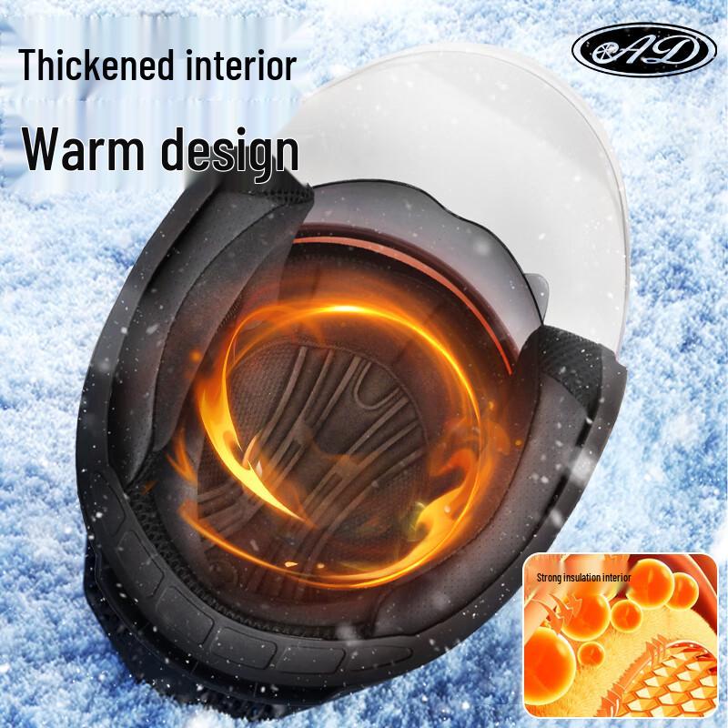 AD 886 Dual-Visor Half-Face Electric Scooter Helmet