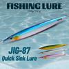 TEASER J87 150g 180g Fast Sink Luminous Boat Fishing Jig Saltwater Tuna Trolling Jigger Bait Jigging Lure