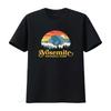 Yosemite National Park Mountain Hiking Half Dome Softstyle T Shirt Retro Sunset Design Perfect for Outdoor Enthusiasts Vintag...