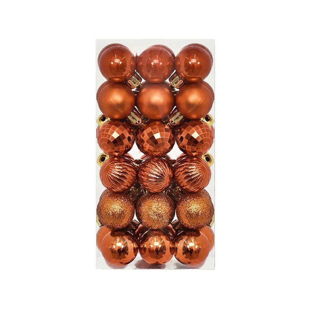 36Pcs/Box 3cm Christmas Ball Decoration Xmas Tree Pendent Ornaments for Home Decor New Year Party Supplies Christmas Gifts