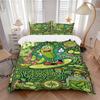 Pickle Adventure Print 3Pcs Bedding Setduvet Cover With 2 Bedropillowcase Home Birthday Gift