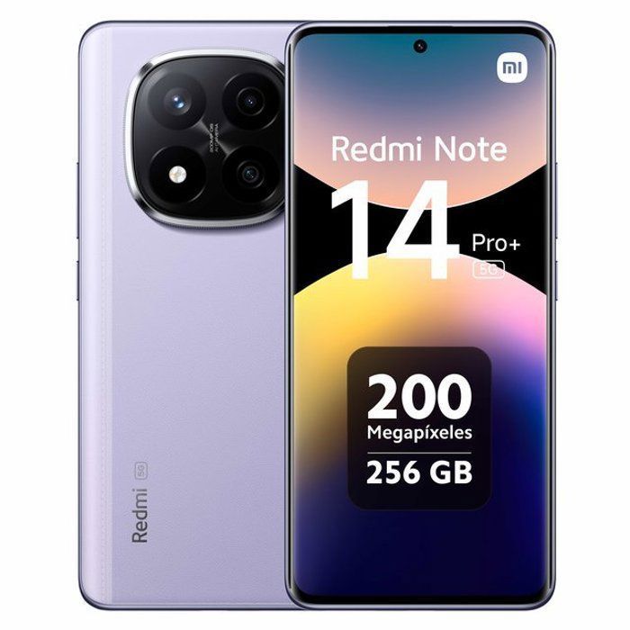 Smartphone Xiaomi Redmi Note 14 Pro+ 5G de 8GB RAM 256GB ROM Morado