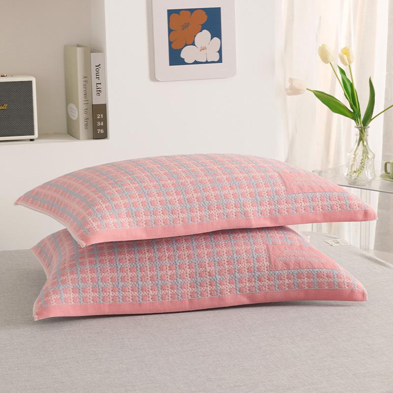 BrandNew Pure Cotton Pillow Cover a Pair of Cotton Gauze Pillow Cover Universal for All Seasons to Absorb Sweat