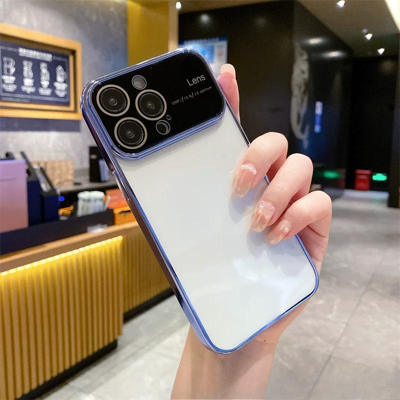 Suitable for IPhone 15 Electroplated Mobile Phone Case Full-inclusive PC Large Windows Apple 15Pro Soft 14 Drop Protection Case