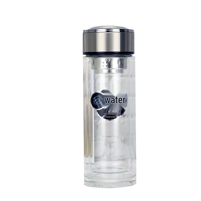 Kuangdi Double-Layer Glass Tea Cup with Lid and Infuser