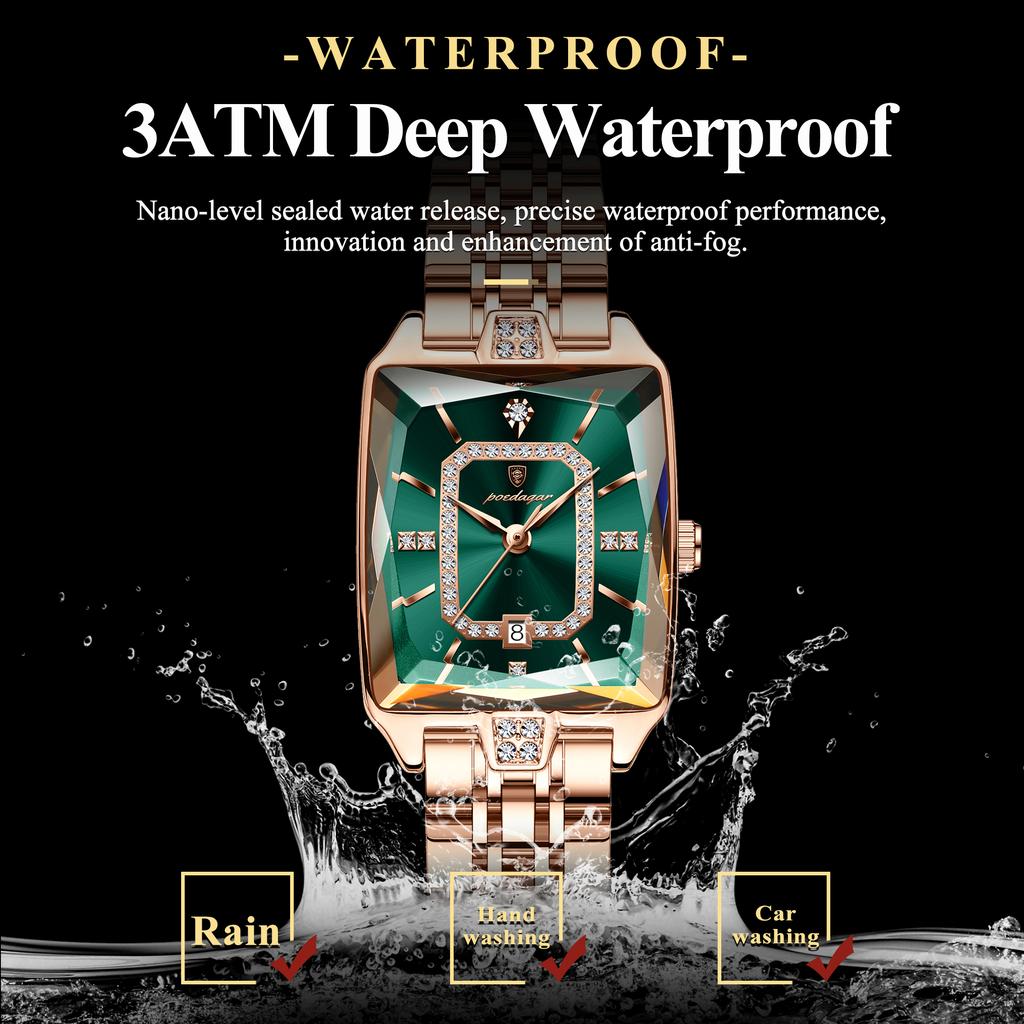 Luxury Watch For Woman Waterproof Calendar High Quality Ladies Watch Stainless Steel Quartz Women's Watches Elegant