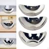 Desktop Storage Tray Dry Fruit Organizer Plate Stainless Steel Coffee Table Decorative Geometric
