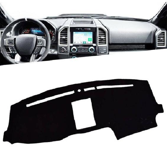 Auto DashMat Dashboard Cover Non-slip Sun Protector Mat For Ford F150 2015-2018