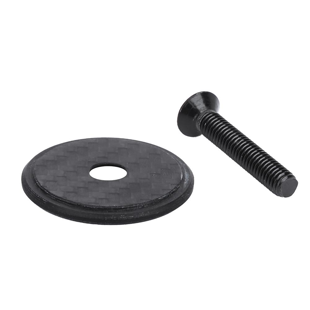 Carbon Fiber Bicycle Stem Headset Top Cap with Screw for Mountain Bike