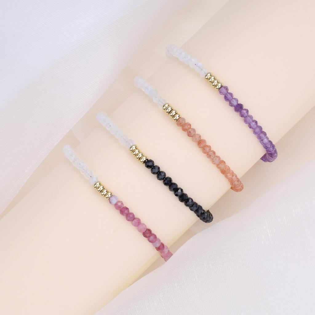 Amethyst Moonstone Birthstone Bracelet for Women [KOAI]