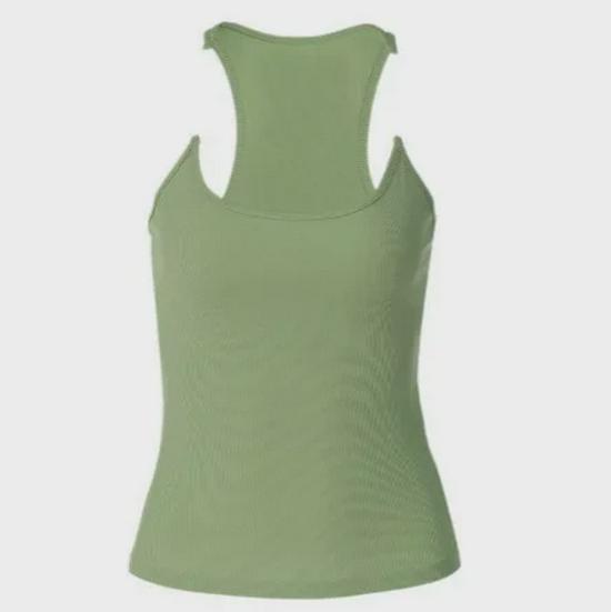 2024 Cross-Border European & American Solid Color Sleeveless Slimming Vest