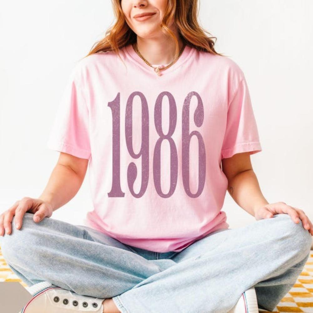 Maglietta 40° Compleanno 1986 Anno di Nascita T-shirt Minimalista Compleanno 1986 T-shirt Migliori Amici Regalo di Compleanno Maglietta Unisex Unisex Top Casual
