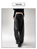 Women's PU Leather High Waist Trousers - Slimming, Versatile, Black with Narrow and Wide Leg Options