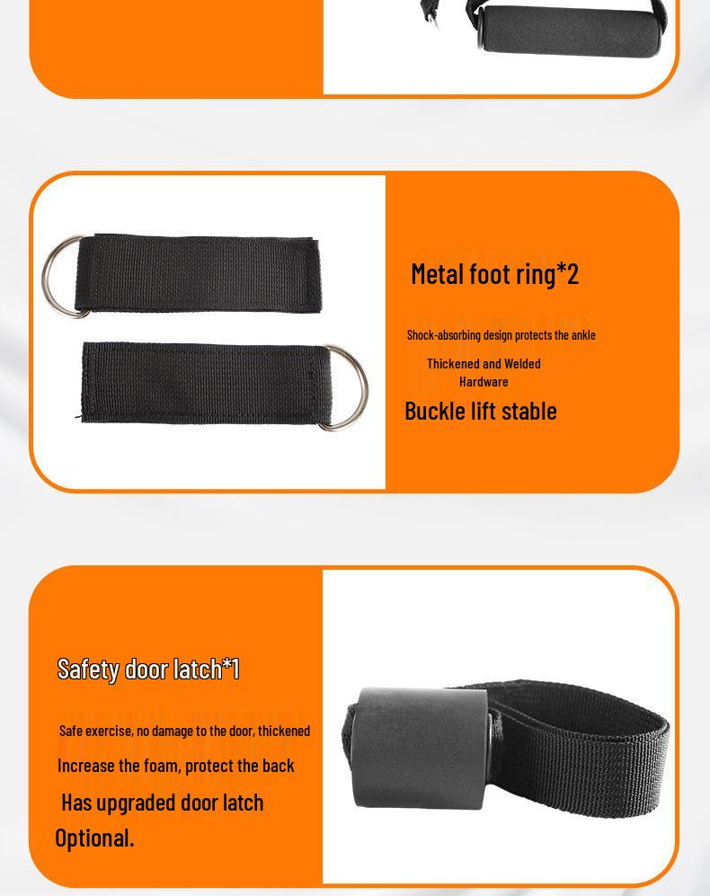 11-Piece Adjustable Multifunctional Resistance Band Set for Latissimus Dorsi Exercise and Training