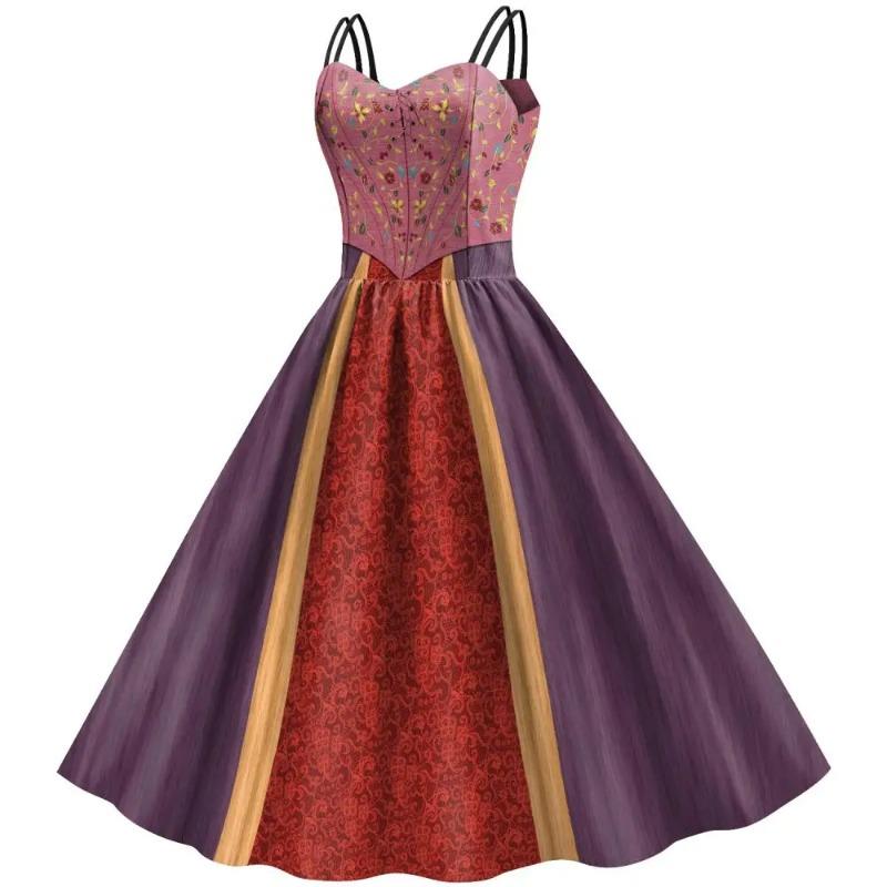 Hexenkleid Damen Winifred Sanderson Mary Sarah Schwester Cosplay Kostüm Erwachsener Klassisches Kleid