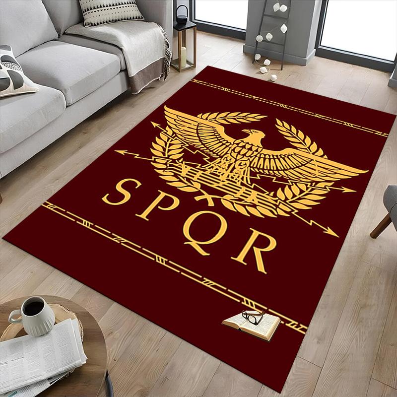 1pc Eagle SPQR Carpet, Office Rug Outdoor Mat Home Decor Area Carpet Festival