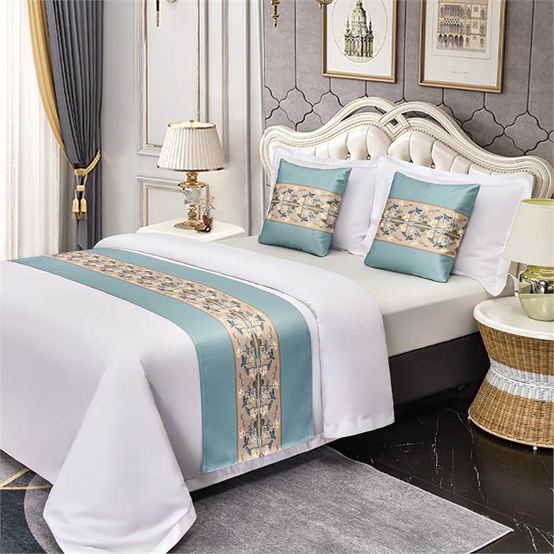 Landscape Painting Bed Flags Bedroom Decoration Bed End Scarf Hotel Household Dustproof Decorative Cloth Home Textiles Household Goods Pillow Cover