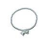 Orchid Niche Silver Bell Beaded Bracelet - Versatile, Handmade, Fashionable, Simple Design