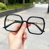 New trendy glasses, slimming for big faces, transparent frames for men and women, fashionable i-party, blue light blocking